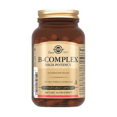 Solgar B-Complex, Dietary Supplement Capsules, 50 Count