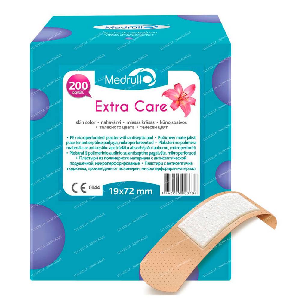 Medrull "Extra Care" plasters №200 (19x72mm)