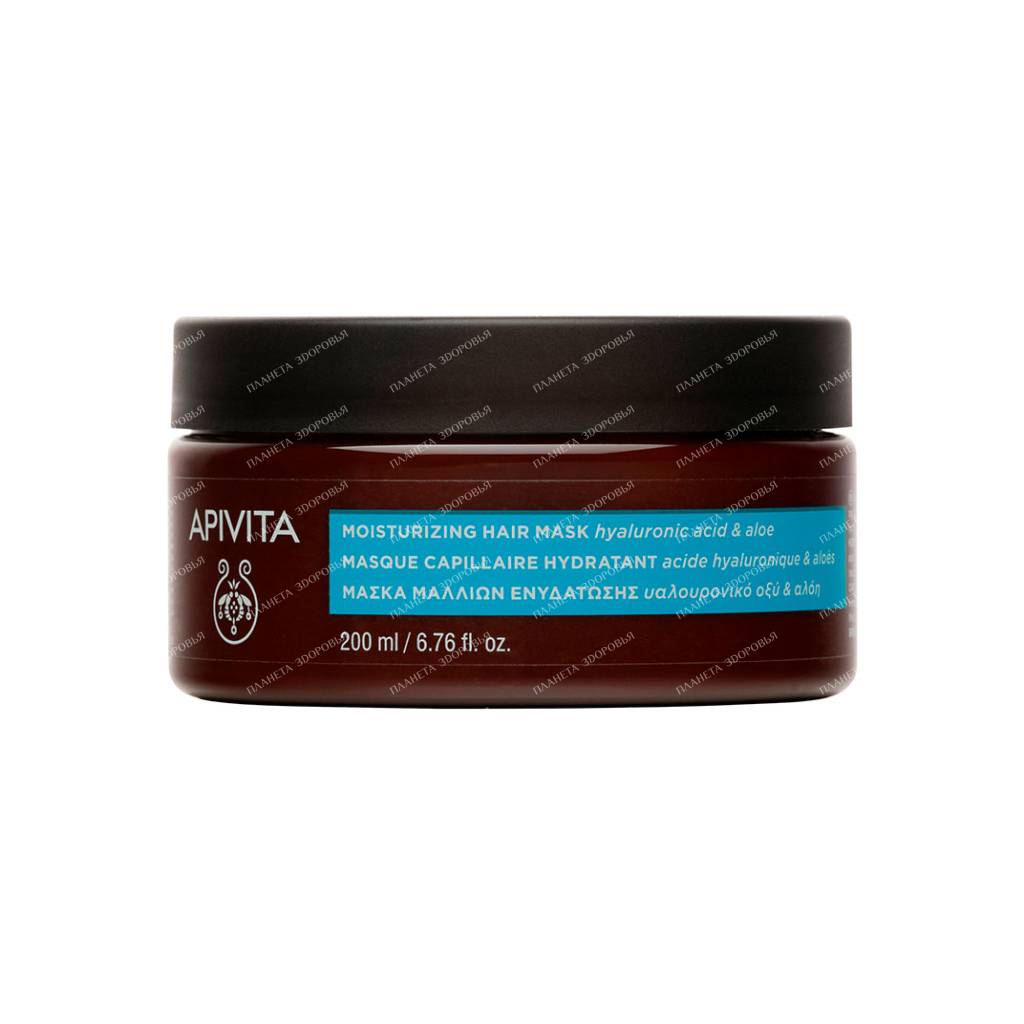 APIVITA Moisturizing Hair Mask Hyaluronic Acid & Aloe, 200 ml