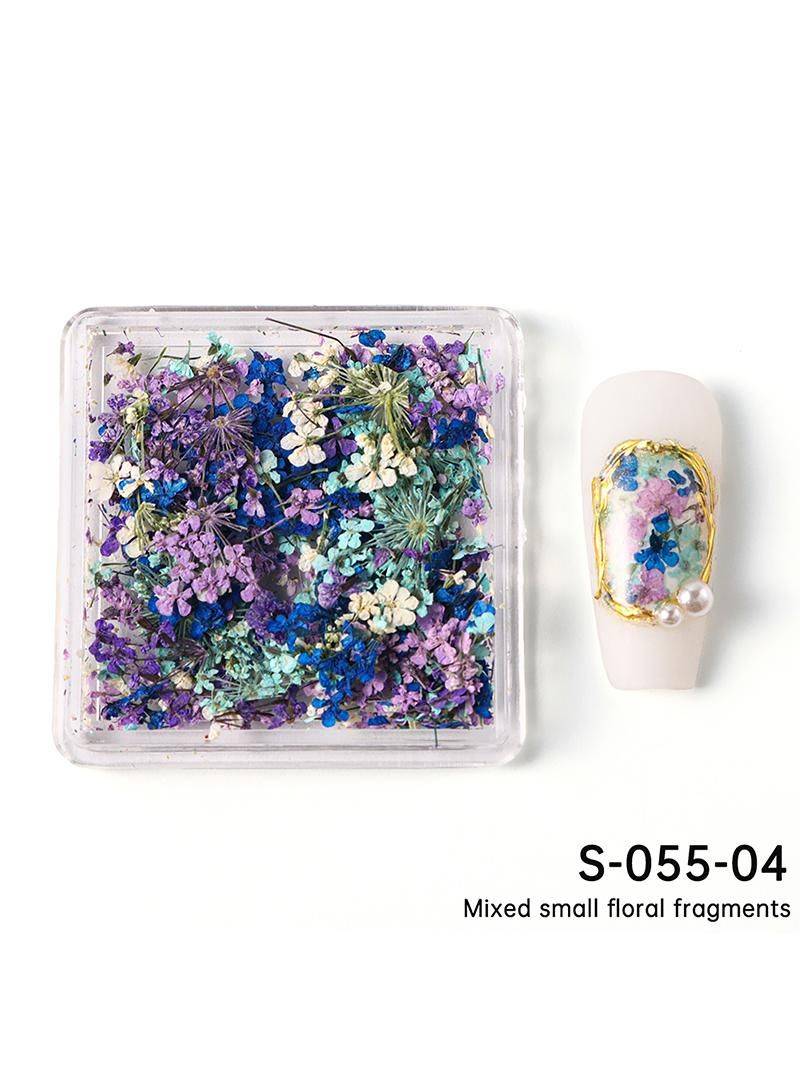 Monet Garden Dried Flower Nail Decor Assorted Colors