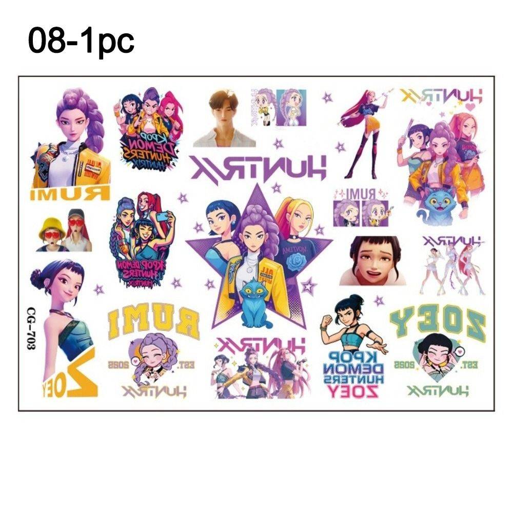 Rumi Temporary Tattoos Set 5x5 cm Assorted Pack 40 Count