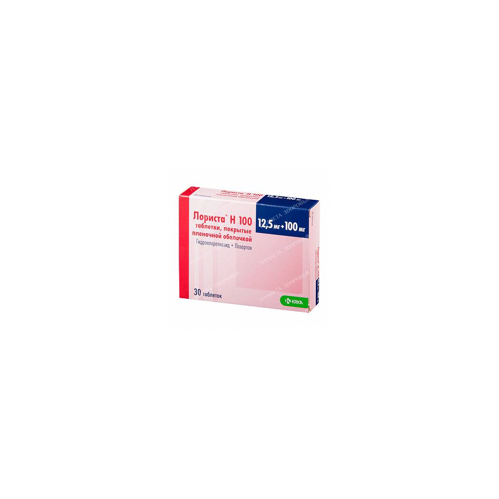 Lorista N 100 tablets p/o 100mg/12.5mg №15x2