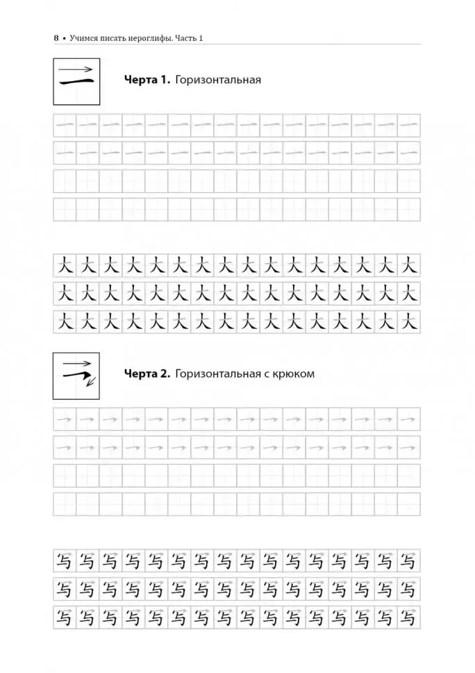 Учимся писать китайские иероглифы. Прописи с упражнениями. Часть 1. 2-е издание фото книги 7