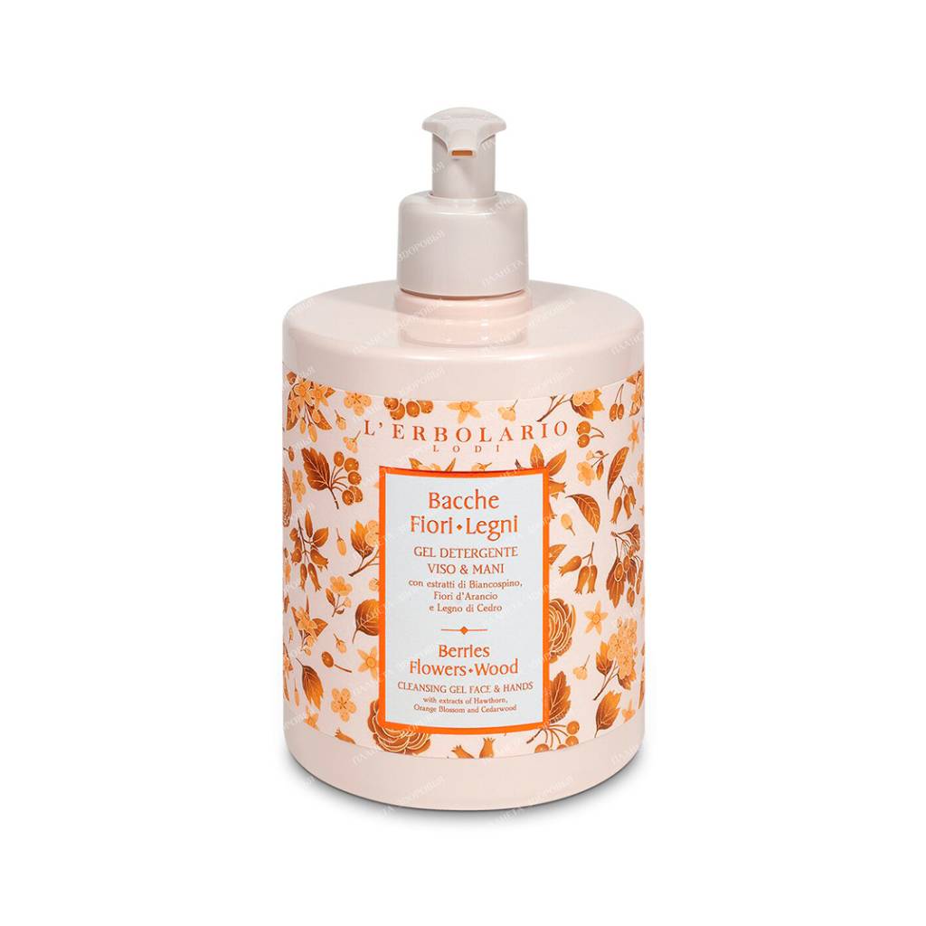 L'Erbolario "BERRY TREE FLOWERS" Cleansing gel for face and hands, 500 ml