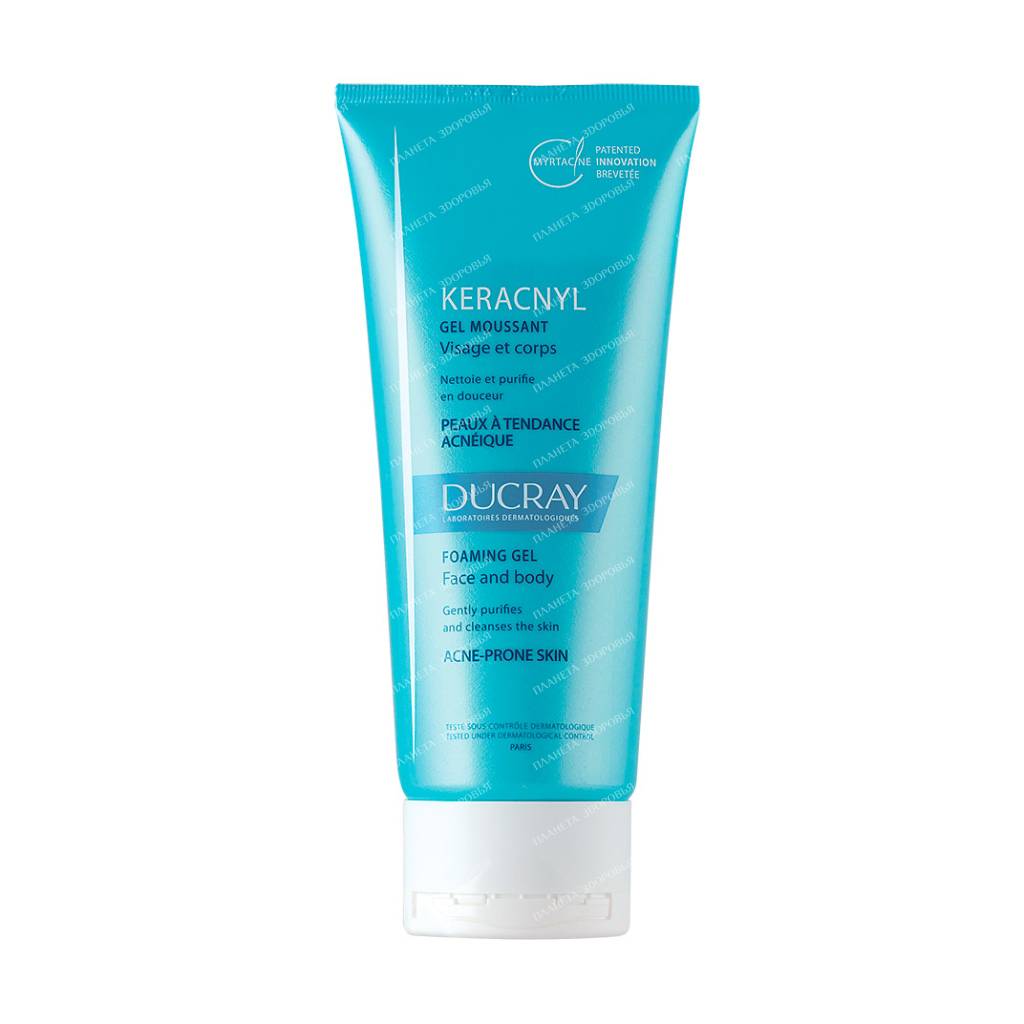 DUCRAY KERACNYL Cleansing Gel for Face and Body 200ml