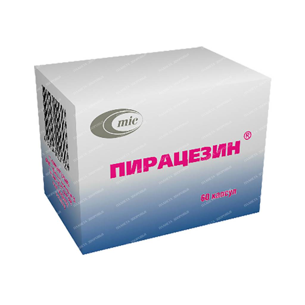 Piracesin capsules 400mg/25mg №10x6