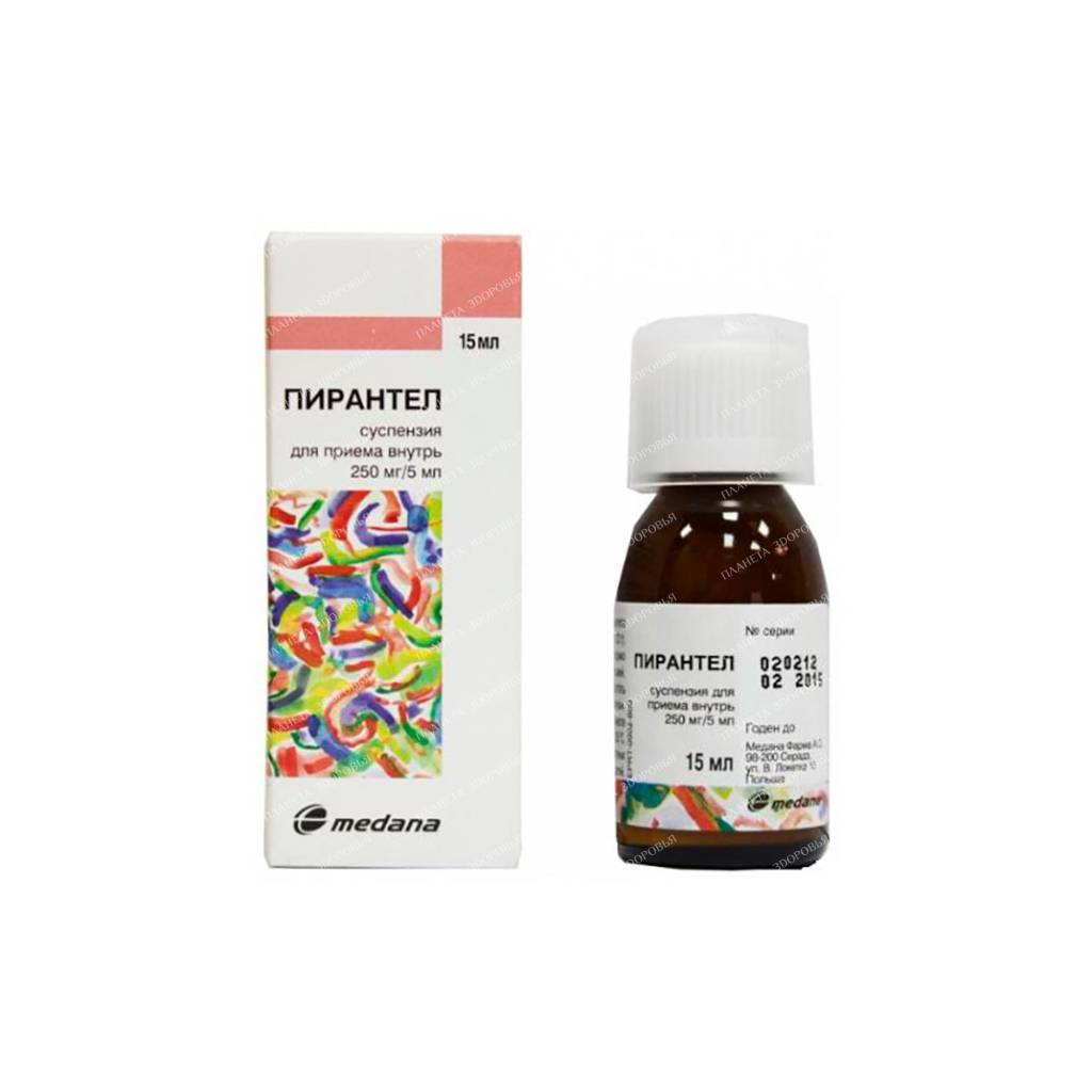 Pirantel oral suspension 250mg/5ml 15ml №1