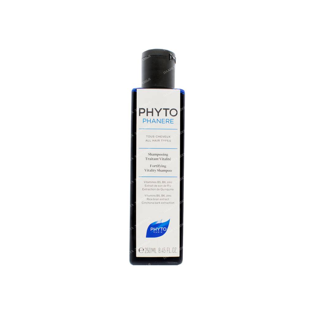 Phyto Shampoo strengthening PHYTO PHANERE / Shampooing Traitant Vitalite, 250 ml