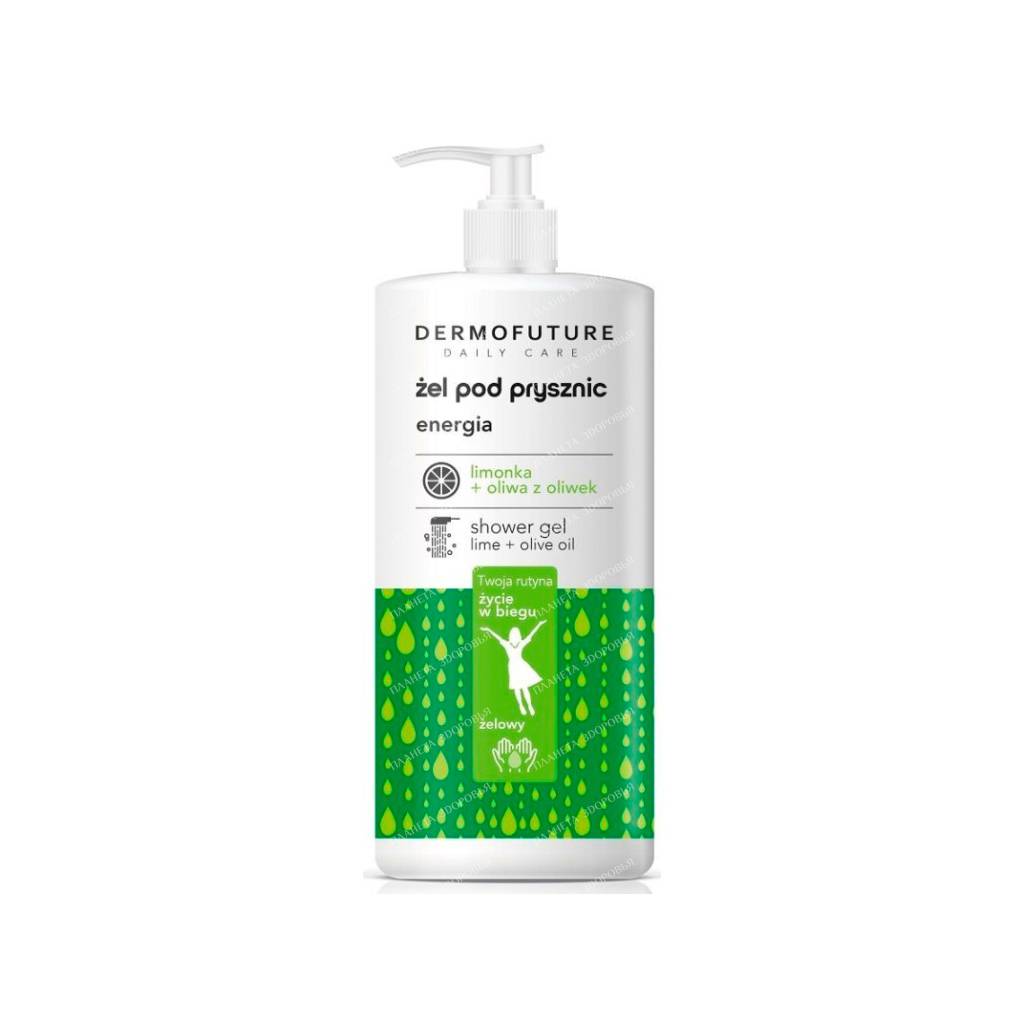 DermoFuture Daily Care Shower gel ENERGY with lime and olive oil 500 ml