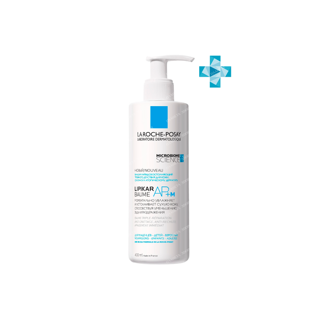 La Roche-Posay Lipikar AP+M Triple action lipid replenishing balm for face and body, 400ml