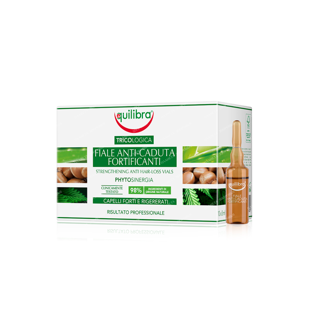 EQUILIBRA Tricologica Strengthening lotion against hair loss in ampoules 10 ampoules of 8 ml