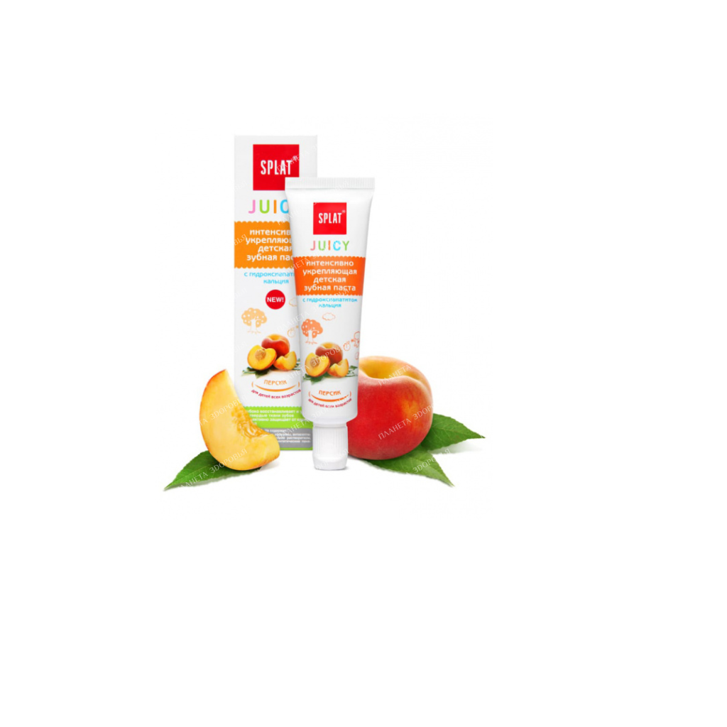 SPLAT Children's strengthening toothpaste with hydroxyapatite Juicy series PEACH/Peach 35 ml
