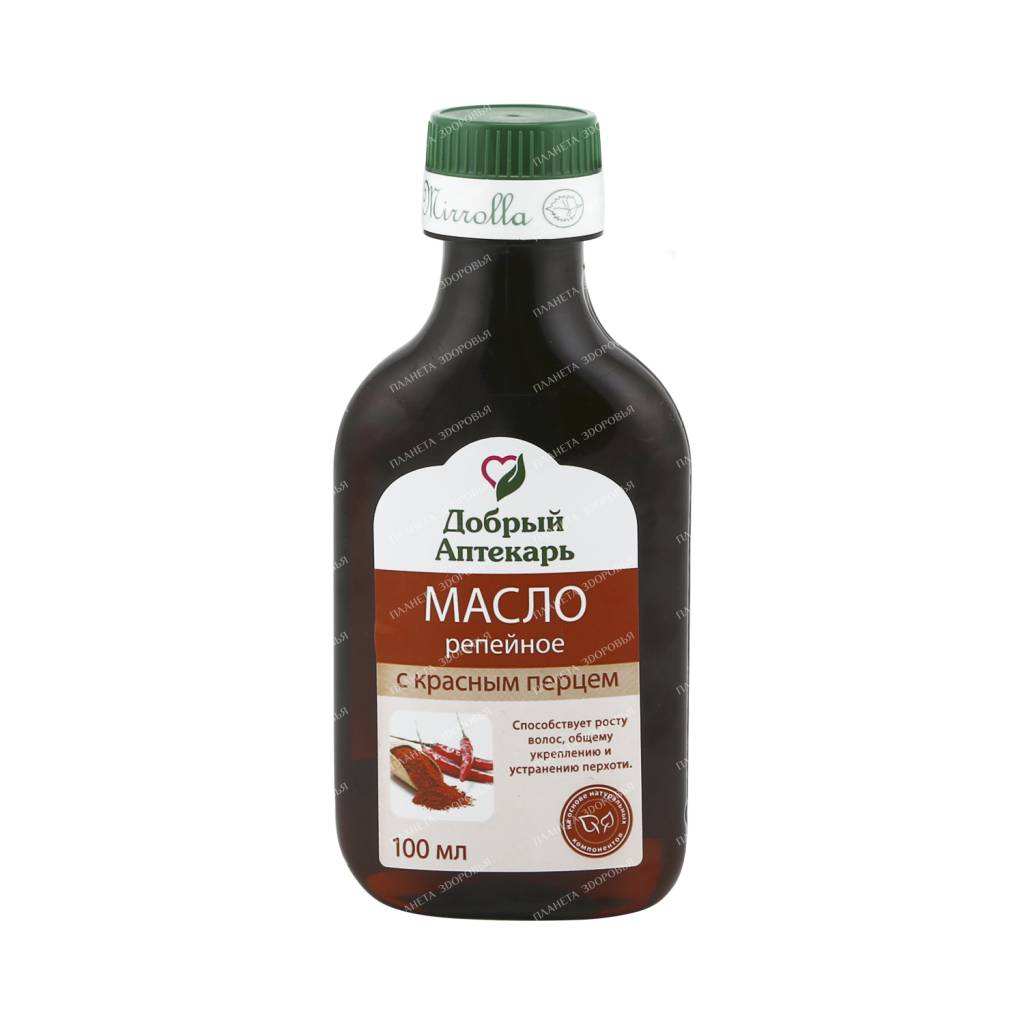 Dobry pharmacist Burdock oil with red pepper, 100 ml