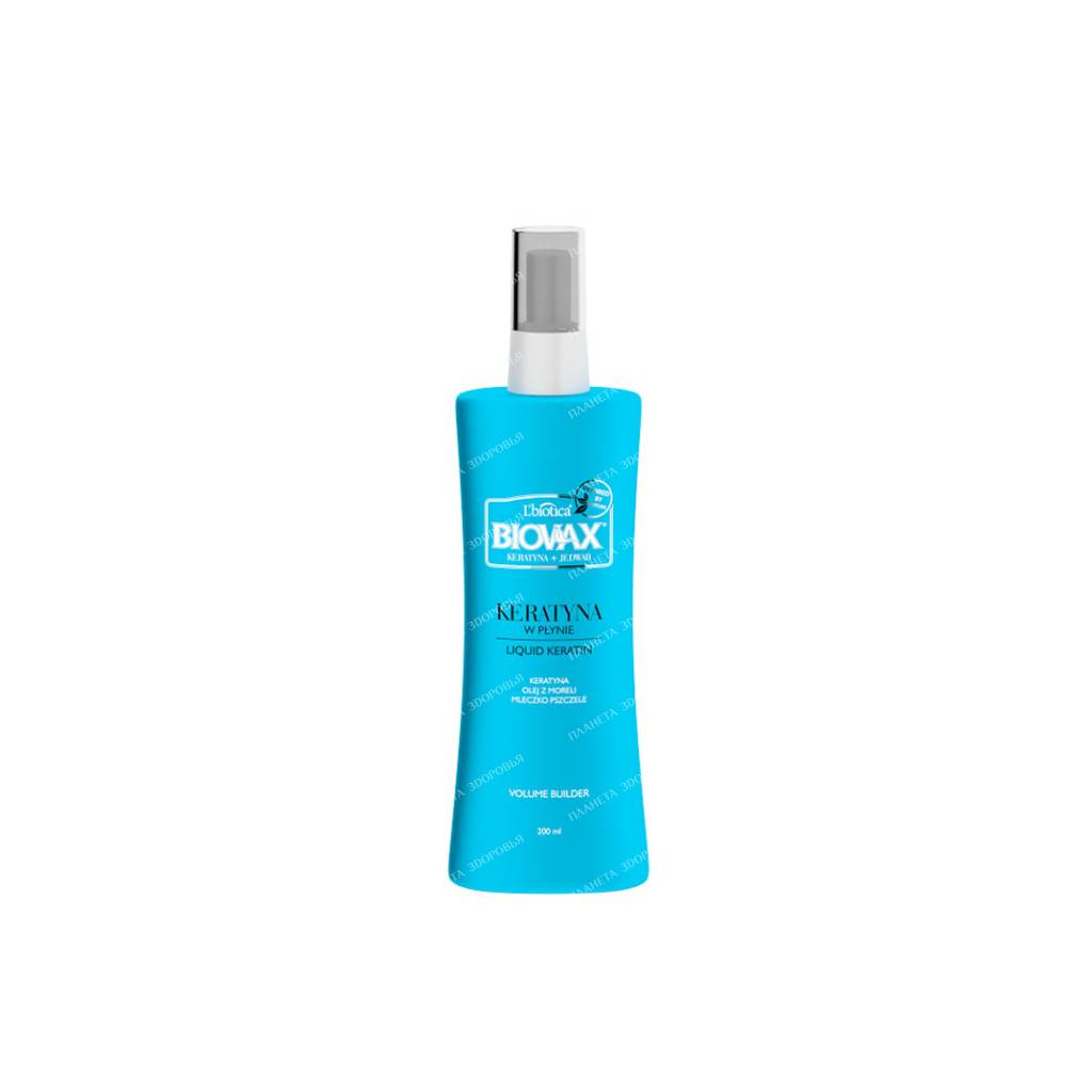 Biovax Keratin + Silk Volumizing Spray Liquid Keratin, 200 ml