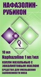 Rubicon Nafazolin-Rubicon drops with eucalyptus oil, 1 mg / ml, 10 ml.