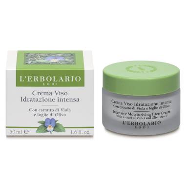 L'Erbolario Moisturizing Face Cream with Violet and Olive Leaf 50 ml