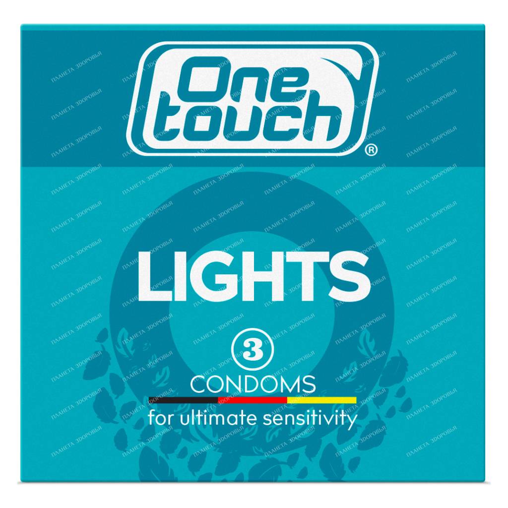 One Touch Lights Condoms, 3 pcs