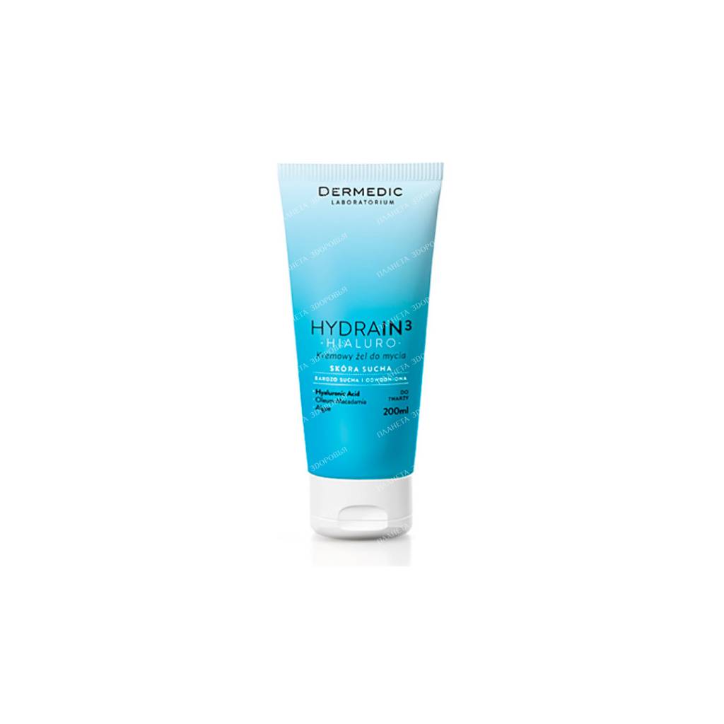 Dermedic HYDRAIN3 HIALURO creamy face and body wash 200ml