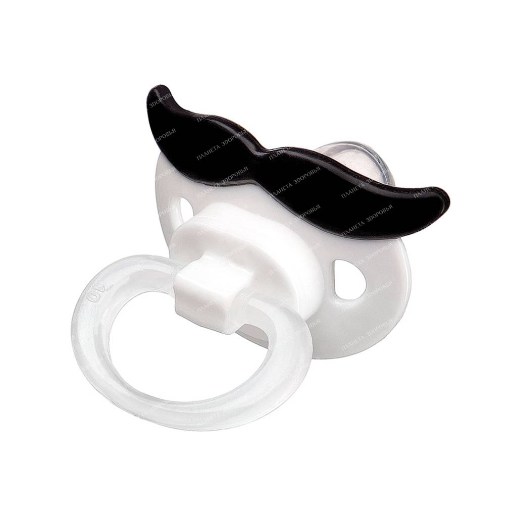 Happy Baby Silicone dummy "Moustache", art. 13014