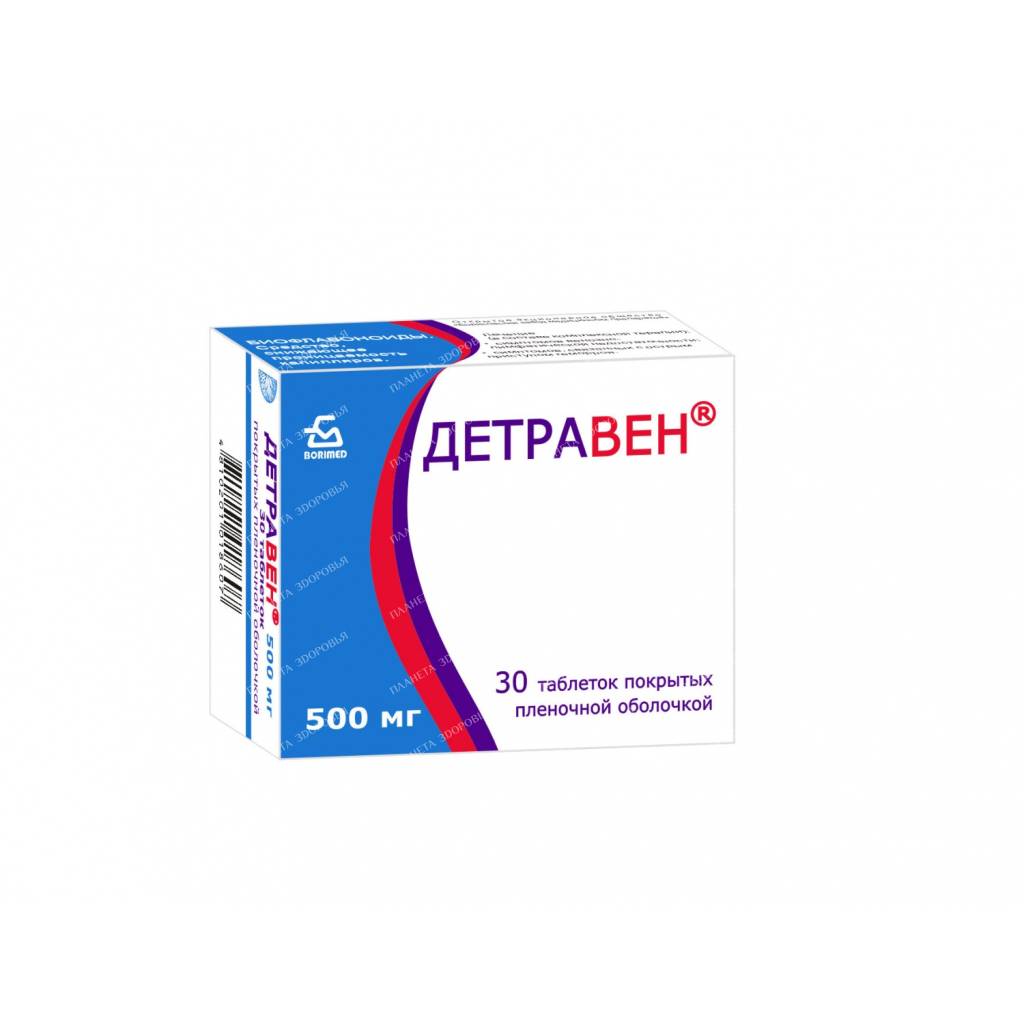 Detraven tablets p/o 500mg №10x3