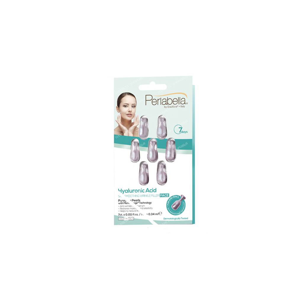PERLABELLA Face serum with hyaluronic acid to smooth the skin and fill wrinkles, 7 pcs 0.34 ml