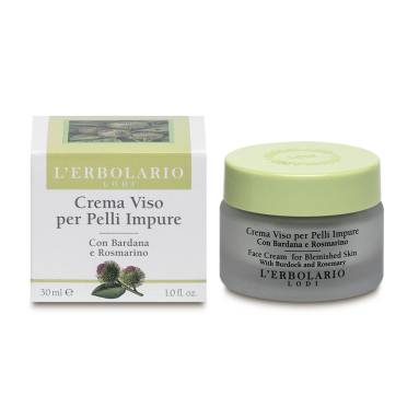 L'Erbolario Face Cream with Burdock and Rosemary 30 ml
