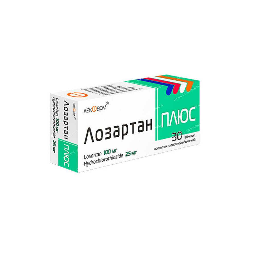 Losartan plus tablets p/o 100mg/25mg №10x3