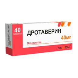 Lekpharm Drotaverine 40mg Film-Coated Tablets, Pack of 20 #1