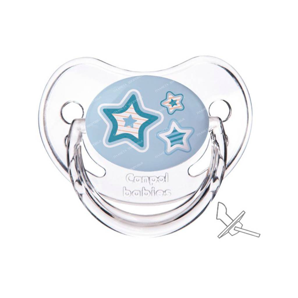 Canpol babies Latex pacifier (round, 1pc in a blister / "Newborn Baby" 0-6 months) 22/431