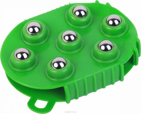 Migliores Handheld Anti-Cellulite Body Massager with 7 Rollers 160x145x15mm PVC Carbon Steel