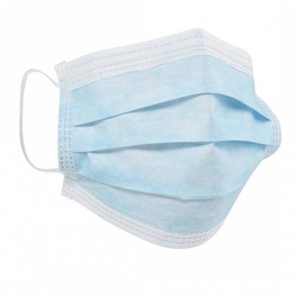 Disposable 3-Layer Face Mask, Blue (50 pcs)