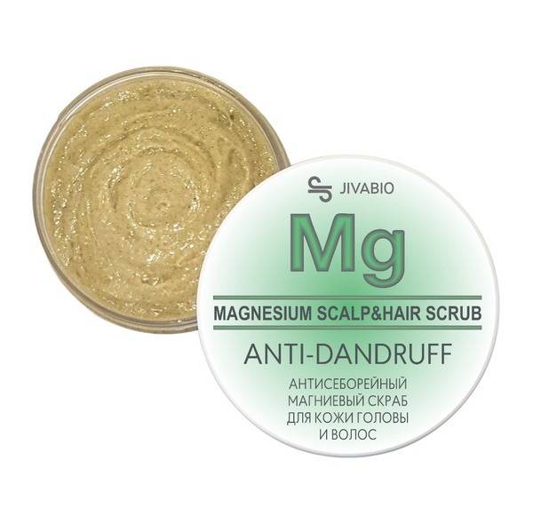 Jivabio Anti-Dandruff Magnesium Scalp Scrub: 300g Hair Loss Treatment