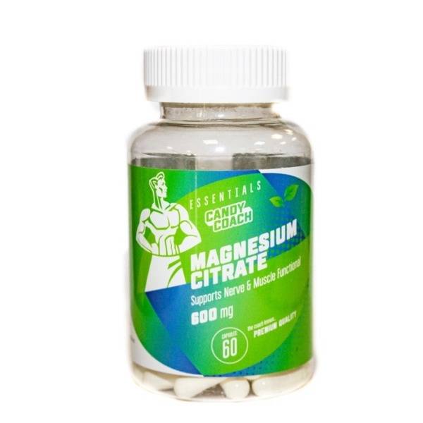 Magnesium Citrate 600mg (60 Capsules): Superior Absorption & Bioavailability