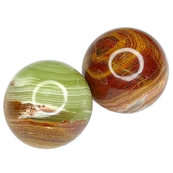Bailing Balls: Onyx Healing Massage Balls (2-Pack, 1.6 inch)