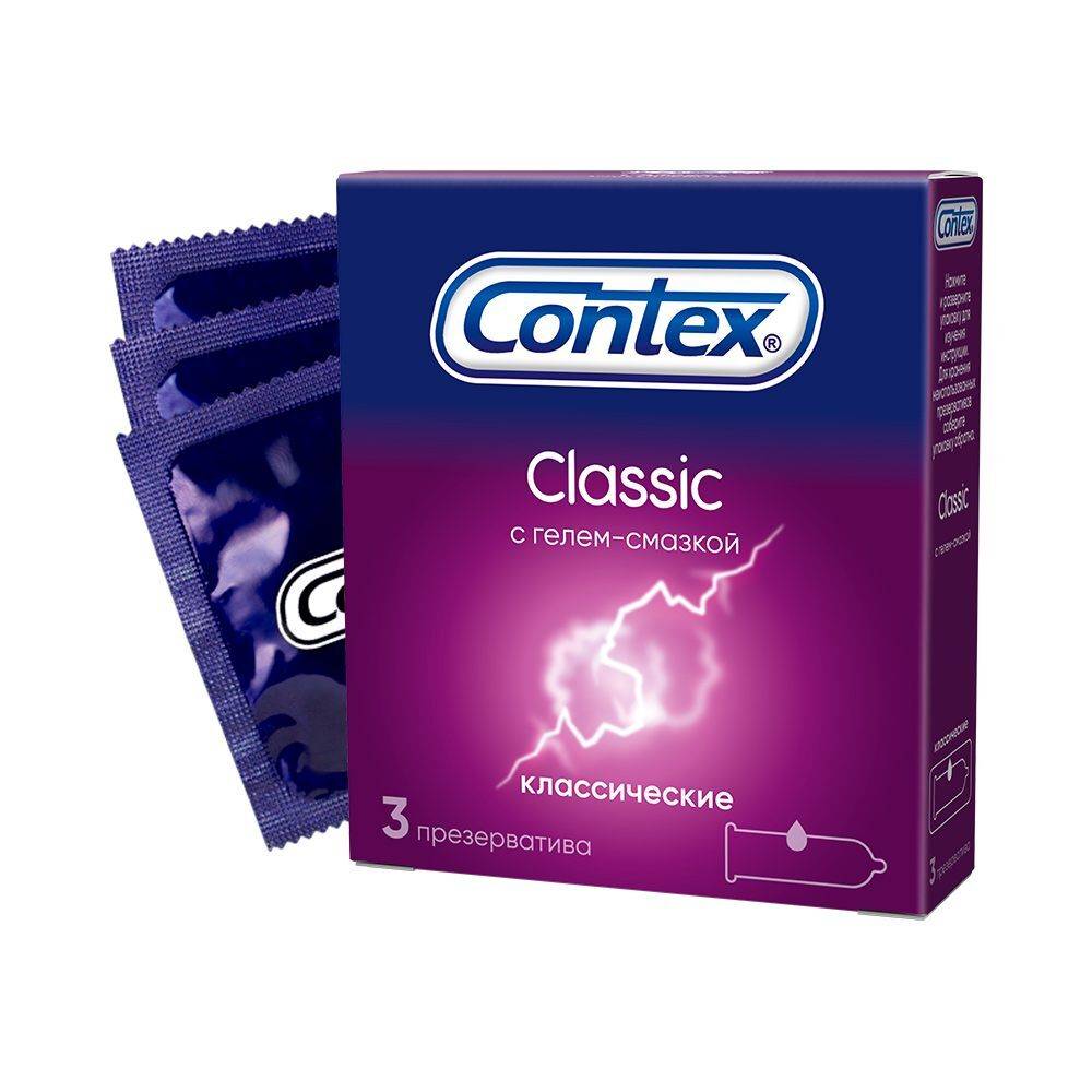 Contex Classic Condoms, Pack of 3