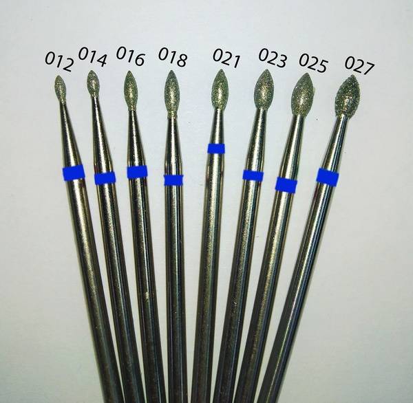 VladMiVa 20 pcs Diamond Coated File Drop Blue Ring, Diameter 1.6mm