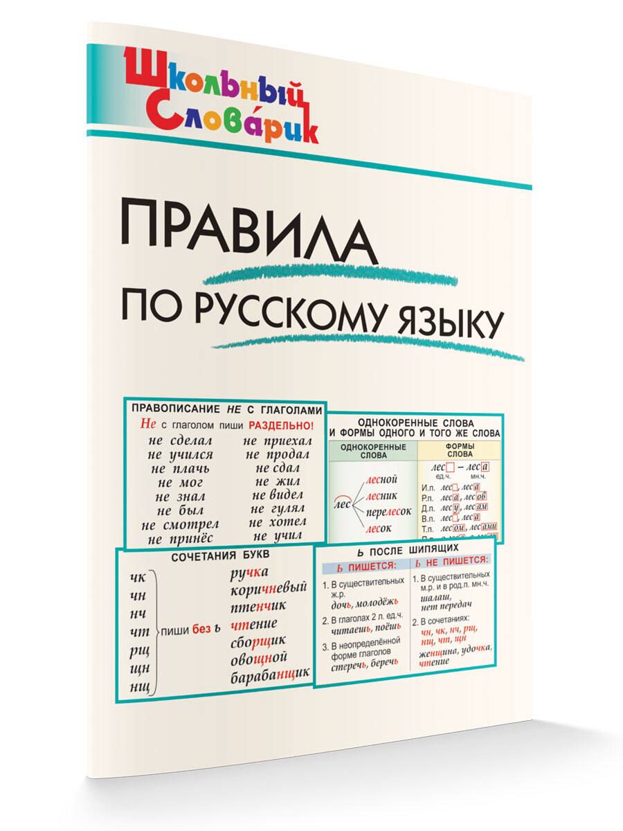 Школьный словарик. Правила по русскому языку | Russian Language Rules