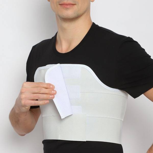 Post-Surgery Chest Support Bandage for Men: Heart Surgery Recovery