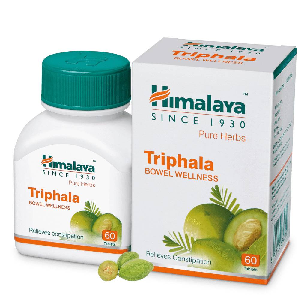 Himalaya Triphala Extract Tablets 60 Count Pack