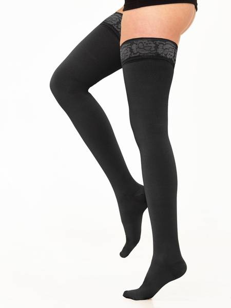 Medcompress Compression Stockings Black 2nd Class 1 Pair