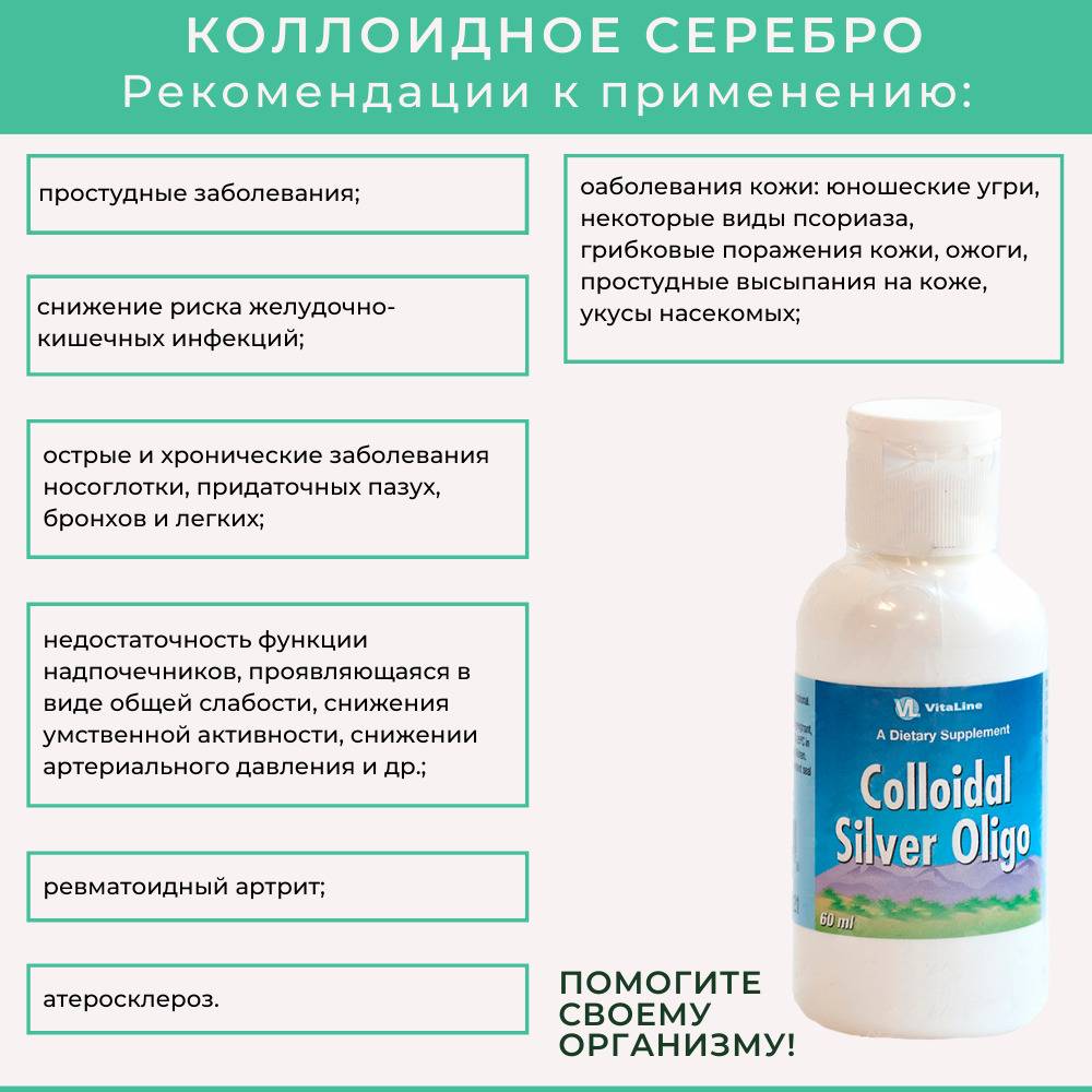 Colloidal Silver Oligo Vitaline - 60 ml Liquid for Internal and External Use #3