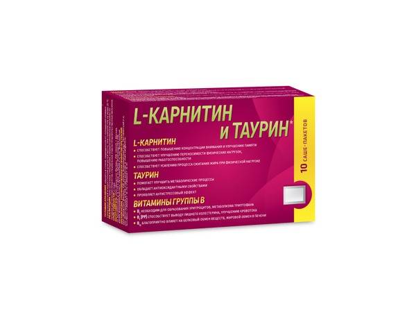 L-Carnitine & Taurine Sachets (3g x 10)