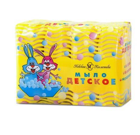 Nevskaya Kosmetika Baby Toilet Soap, 4 x 100g bars