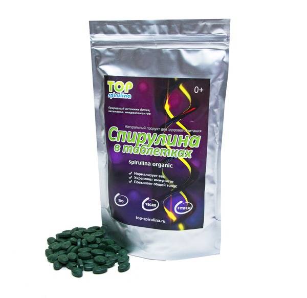 TOP Spirulina Organic Spirulina Tablets 250 g, 500 Count