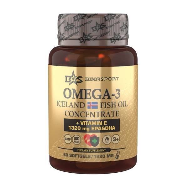 Icelandic Omega-3 Fish Oil Concentrate - 792mg EPA, 528mg DHA - 60 Capsules