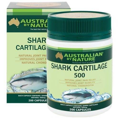 Australian Shark Cartilage Capsules - 100% Natural, 500mg x 200