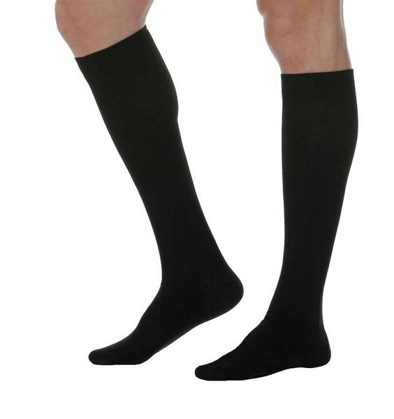 Filorosso Black Compression Socks - 20-30 mmHg (Class 2) - 2 Pair