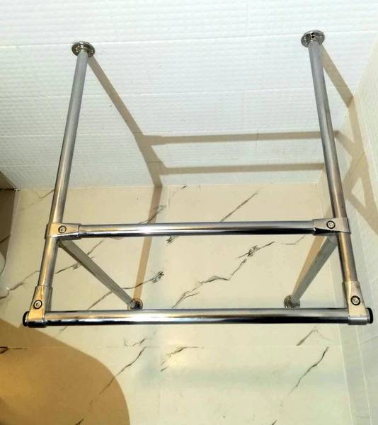 Disassembleable Chrome Metal Sink Grab Bar