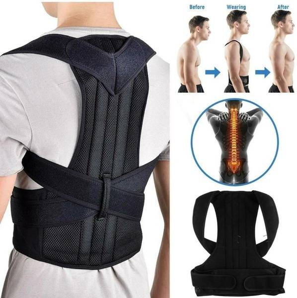 Orthopedic Back Brace with Ribs for Posture Correction