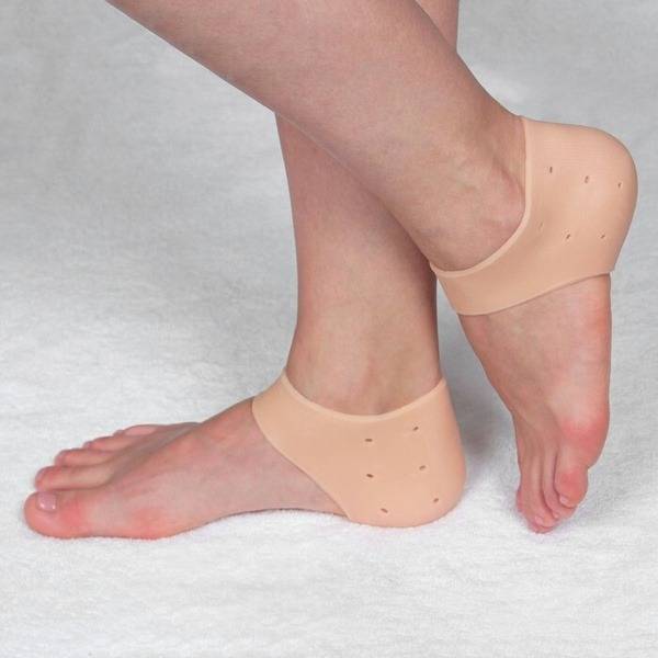 ONLITOP Foot Corrector, Silicone, Moisturizing, Perforated, 10 x 10.5 cm, ONE SIZE, Beige